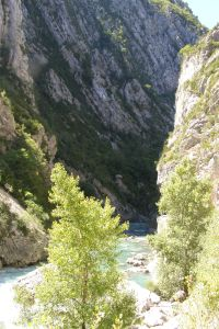 Am Anfang der Schlucht bei Castellane